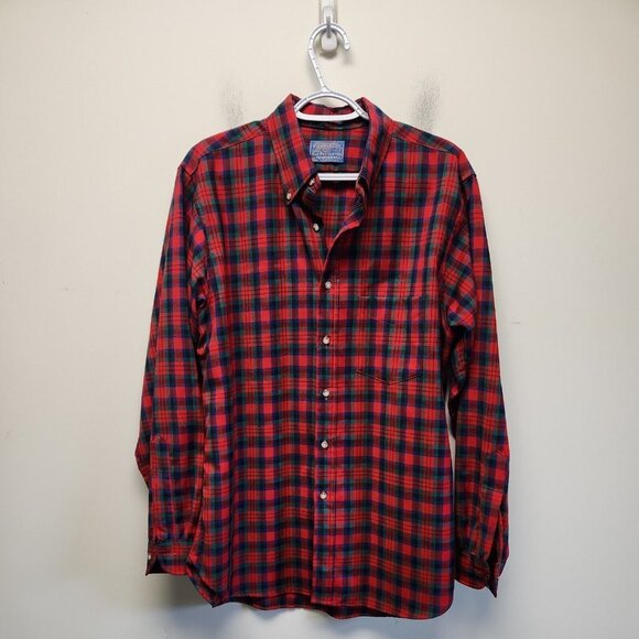 Pendleton Other - Pendleton Men's Pure Virgin Wool Long  sleeve Sz L MACDOUGALL TARTAN Small Holes